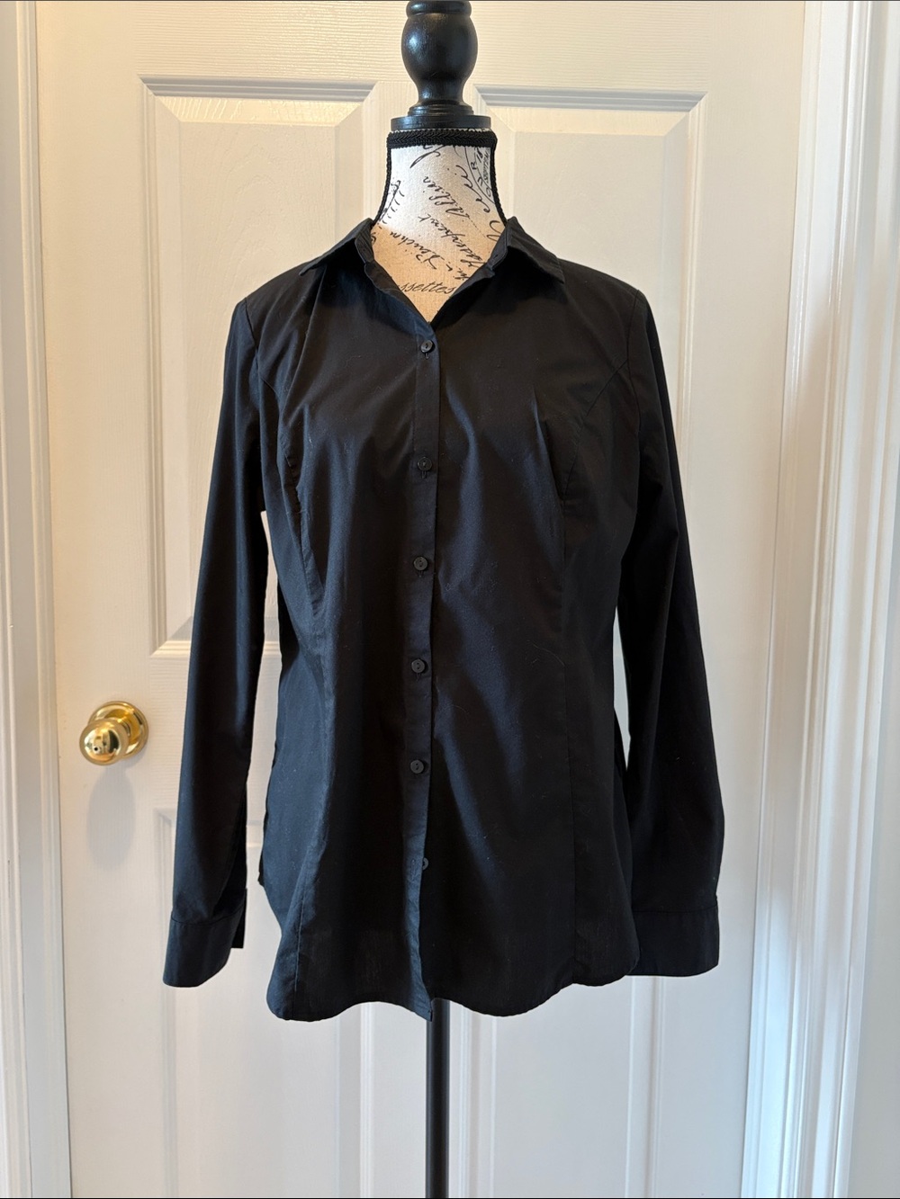 Worthington Black Button-Down Shirt